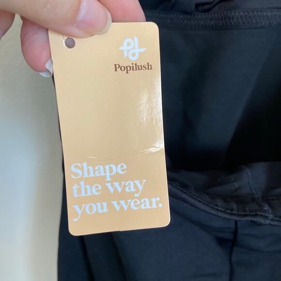 Popilush Shapewear Halter Romper Black Size XL NWT - Picture 3 of 6